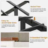 MSmask Farmhouse Queen Bed Frame with Bookcase and Storage Cabinets Headboard, Wood Platform Bed with LED Lights, Charging Station, 4 Drawers, Decoration Footboard, No Box Spring Needed, White MSmask