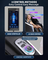 RelaxRelife 4D Full Body Massage Chair with Flexible 166° Track, Reading Light, 18 Massage Modes, 11 Techniques, 36 Airbags, Zero Gravity Recliner with Yoga Stretch and Foot Massage Black RelaxRelife