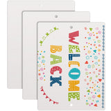 Hotop 3 Pieces Aluminum Weatherproof Metal Sign White Aluminum Sign Blank for Parking Space, Party, Graduation, Birthday, Anniversary, Garden, Art Project Hotop