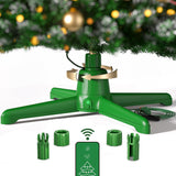 Springlift Rotating Christmas Tree Stand with Remote Control for Up to 7.5 ft 90 lb Artificial Tree, 625 Watts of Power - Green Adjustable Sturdy Base Springlift