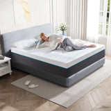 10 Inch Full Size Cooling Memory Foam Mattress - Medium Firm Gel-Infused for Pressure Relief & Cool Sleep, Breathable Comfort in a Box (54''W x 75''L) Generic