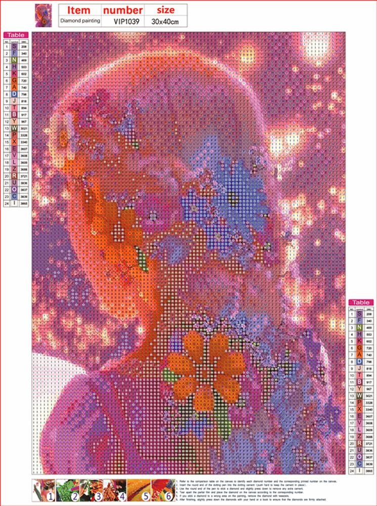 MMAHD Diamond Art Painting Kits for Adults,DIY 5D Round Full Drill Girl Diamond Art, Perfect for Relaxation and Home Wall Décor(11.8×15.8Inches) MMAHD