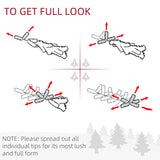 HOMCOM 6' Artificial Pencil Christmas Tree, Slim Xmas Tree with 390 Realistic Branch Tips and Plastic Stand, Green HOMCOM