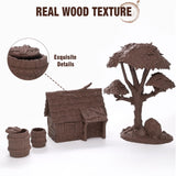 OVVNYXE OVV3D Wood PLA Filament 1.75mm, Black Walnut Wood 3D Printer Filament, Wood Add More Than 30% Real Wood Fiber, Matte and Frosted 1.75 Wood Printing 1kg OVVNYXE