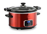 Toastmaster 4-Quart Digital Slow Cooker with Locking Lid (Red) Toastmaster