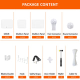 AWTATOS Shoe Rack, 8 Tier Shoe Storage Cabinet with Door, 32 Pair Shoe Organizer Shelves for Closet Hallway Bedroom Entryway, White AWTATOS