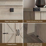 Halitaa Shoe Cabinet, Farmhouse Shoe Storage Organizer, Shoe Storage Cabinet with Doors & Drawer, Boots High-Shoe Cabinet Organizer for Entryway Living Room Hallway, Grey Halitaa