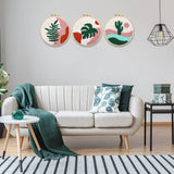 Anidaroel 3 Sets Punch Needle Kits - Beginner Adults Kit with Fabric, Hoops, Yarns and Sewing Needles Anidaroel