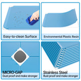 MAGINELS Kids Closet,Baby Wardrobe Closet with Door,Cute Portable Armoire Dresser,Clothes Hanging Storage Rack for Boy Bedroom,Blue,12 Cube(14x14inch) MAGINELS