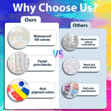 xcemhil Paint by Numbers Kit for Adults Eye, Paint by Number Eye and Lotus, Paint by Numbers Kit for Adults Beginner for Gift and Home Wall Decor 16x20 Inch xcemhil