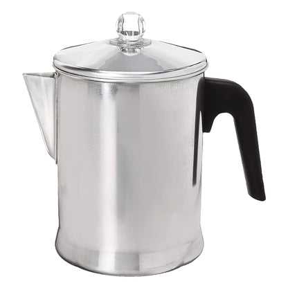 Primula Today Aluminum Stove Top Percolator Maker Durable, Brew Coffee On Stovetop, 9 Cup, Silver