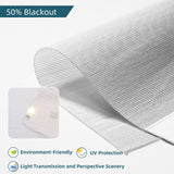Motorized Roller Shade, Fabric Sample of 50%/70% Blackout Smart Blind WEFFORT