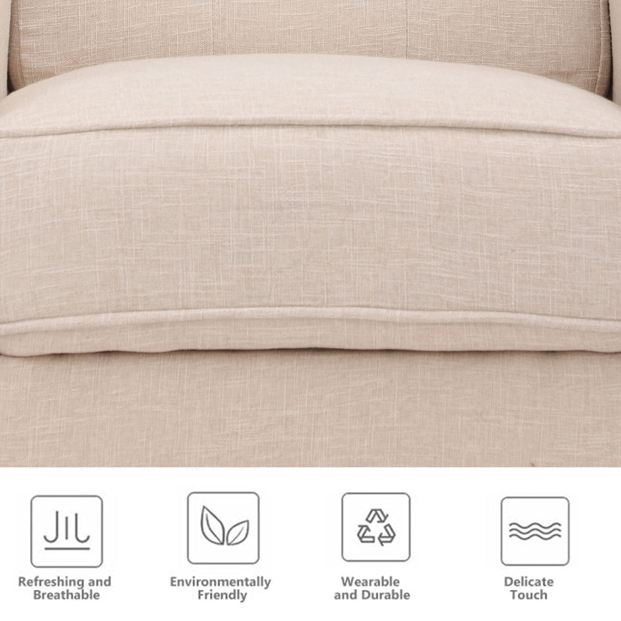 SAMERY Wingback Recliner Chair with Massage and Heat, Accent Chair Push Back Recliner Tufted Arm Chair for Living Room Bedroom, Reading Lounge Sofa Seat with Remote Control, Adjustable Backrest SAMERY