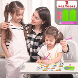 sinceroduct Sparkling 5D Diamond Sticker Kit for All Ages, 64 PCS Cute Animals & Dinosaurs, Eco-Friendly, Reusable & Easy DIY Art for Creative Fun and Learning sinceroduct