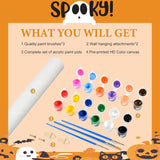 Halloween Paint by Numbers Kit for Adults - Adult Paint by Number Kits Halloween, Horror Painting by Numbers for Adults Beginner, DIY Acrylic Oil Painting Perfect for Gift Home Wall Decor (16x20 inch) Sretoul