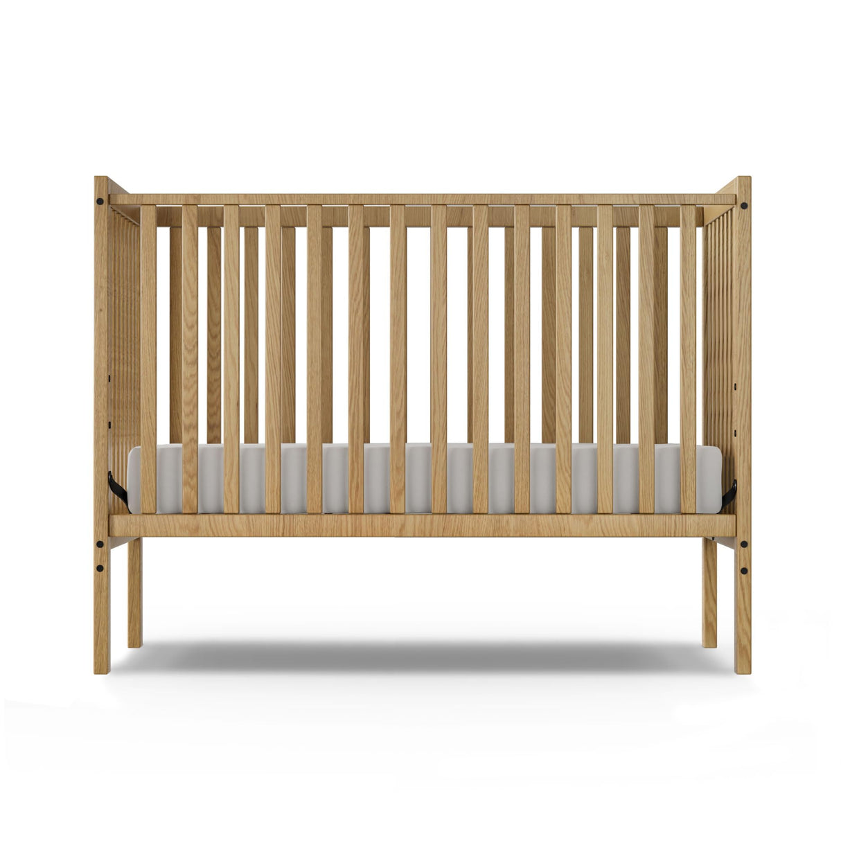 Saylike Baby Crib 5-in-1 Convertible, Wood Full Size Toddler Bed for Small Baby, Made of Sustainable Natural Pinewood Cribs, Non-Toxic Finish, Simplistic Nursery Furniture (Natural) Saylike