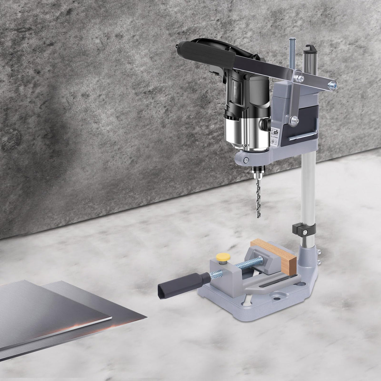 Floor Drill Press,Repair Tool Table for Drill Workbench Repair Tool Clamp for Drilling Collet,drill Press Table for Electric Drilling Machines Whose Collar Diameter is from 1.4in to 1.6in. JUOPTGJ