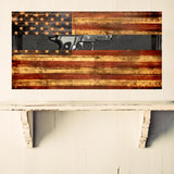 Tactical Traps - Tactical Flag Amercian Flag Hidden Gun Safe with Bluetooth RFID - Hidden Gun Storage - Concealment Furniture for Guns - Hand Gun Safe Tactical Traps