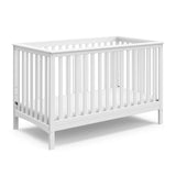 Storkcraft Hillcrest 4-in-1 Convertible Crib (White) - Converts to Daybed, Toddler Bed, and Full-Size Bed, Fits Standard Full-Size Crib Mattress, Adjustable Mattress Support Base Storkcraft