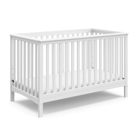 Storkcraft Hillcrest 4-in-1 Convertible Crib (White) - Converts to Daybed, Toddler Bed, and Full-Size Bed, Fits Standard Full-Size Crib Mattress, Adjustable Mattress Support Base Storkcraft