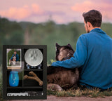 Sofunii Pet Memorial Shadow Box with Shelves,12 * 16 Inch Memory Deep Display Case,Personalized Keepsake for Dog & Cat Lovers, Pet Remembrance Loss Sympathy Gift - Black Sofunii