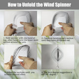 4Pack 8inch Sublimation Wind Spinner Blanks 3D Aluminum Metal Wind Sculpture Kinetic Spinners for Yard and Garden Indoor Art Ornaments Hanging Decoration (Pointy Oval) WindMage