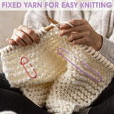 BIHUIZ 8 PCS Knitting Stitch Holder, 6 Size Aluminum Yarn Stitch Holders Stitch Markers for Crocheting Versatile Knitting Crochet Hook for Knitting Notions or Crochet BOHUIZ