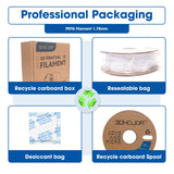 3DHoJor PETG Filament 1.75mm White, 3D Printing Filament 1kg Spool(2.2lbs), 3D Filament 1.75mm Dimensional Accuracy +/- 0.03mm Non Tangling Non Clogging Non Stringing,Print with Most 3D Printers 3DHoJor