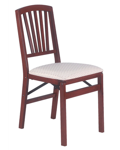 Stakmore Slat Back Folding Chair Finish, Set of 2, Cherry