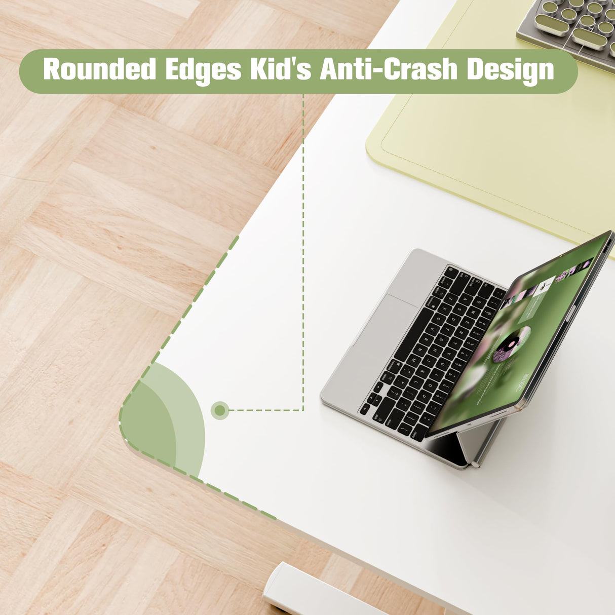 ERGOMAKER 63" Electric Standing Desk, Adjustable Height, Sit Stand Up Desk for Home Office & Computer Workstations, Memory Controller, White ERGOMAKER