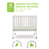Delta Children Folding Portable Mini Baby Crib with 1.5-inch Mattress - Greenguard Gold Certified, White Delta Children