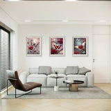 3PCS 5D Diamond Art Kits for Adults Beginners,Flower Butterfly DIY Full Round Drill Diamond Painting Kits, Paint by Diamonds Dots Gem Art Crystal Easy,Home Wall Decor 12X12 Inch Acelii