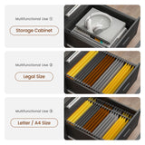 SEDETA L Shaped Gaming Desk, 66" Home Office Desk with File Drawer & Power Outlet, Corner Gaming Computer Desk with Led Lights, Monitor Shelf and Printer Storage Shelves, Two Person Desk, Black SEDETA