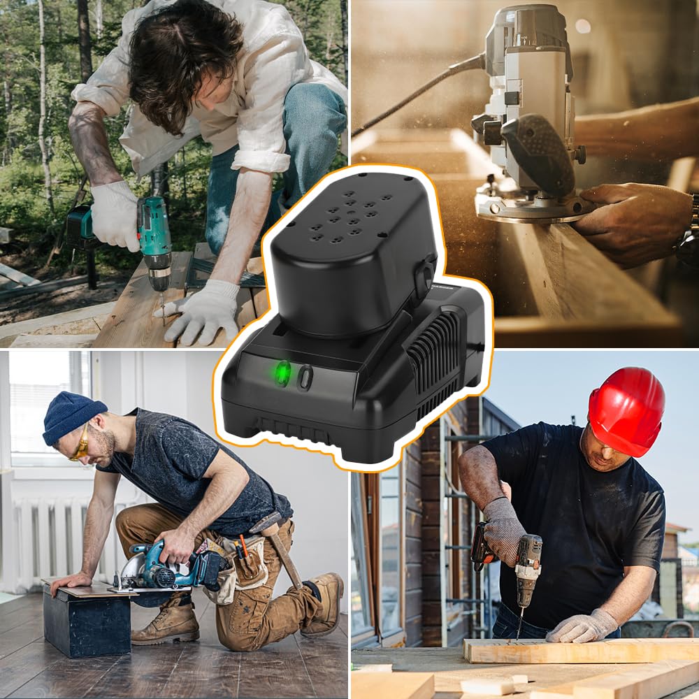 18V for Ridgid Battery Charger R86092 R86091 Replacement for Ridgid 18V NiCad/Lithium Ion Battery R840093, R840095, R840083, R840085, R840086, R840087, R840089, AC840085, AC840086 Philophca