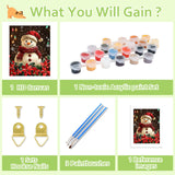 Reivworl Christmas Paint by Numbers Kit for Adults Beginners, Snowman Paint by Numbers, Adult Paint by Number Kits for Gifts and Home Wall Decor 16x20 Inch Reivworl