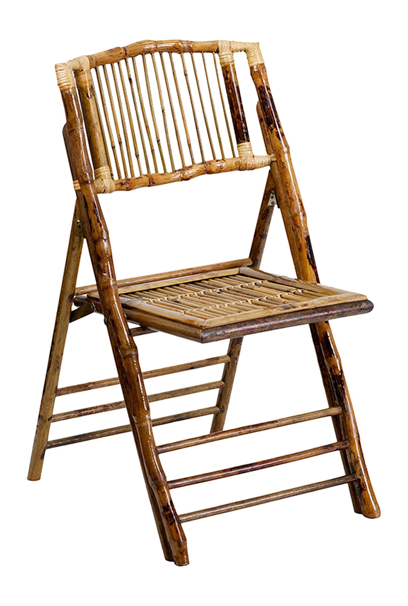 Flash Furniture 4 Pack American Champion Bamboo Folding Chair - WoodArtSupply