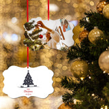 SAVITA 15pcs Sublimation Blank Pendants, MDF Personalized Sublimation Pendant with Red Hanging Ribbons Blank Discs Halloween Christmas Ornaments DIY Creation Supplies SAVITA