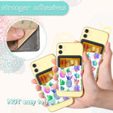 Frienda 10 Pieces Sublimation Blank Phone Wallet PU Leather Card Holder Pocket Adhesive Cell Phone Case Holder with 10 Pieces Collapsible Sublimation Phone Holders for Back of Most Smartphones Frienda