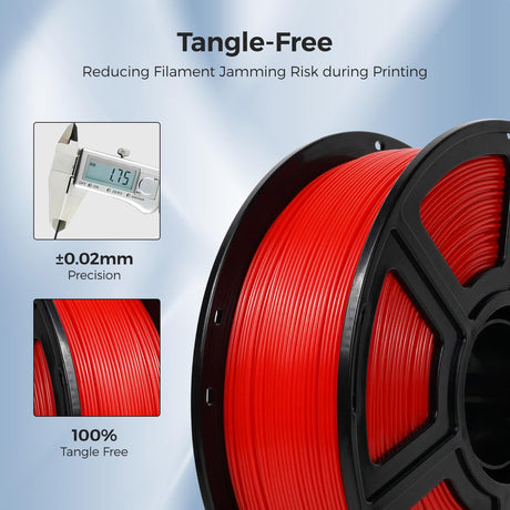 FLASHFORGE ASA Filament 1.75mm Traffic Red, 3D Printer Filament 1kg (2.2lbs) Spool, Dimensional Accuracy +/- 0.02mm, Durable, High UV-Resistant, Perfect for Printing Outdoor Functional Parts FLASHFORGE