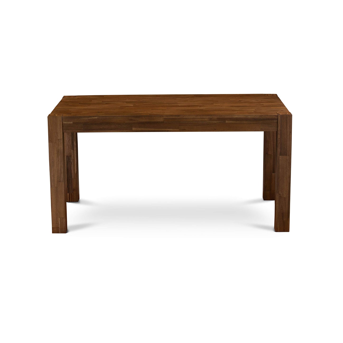 East West Furniture CN6-0N-T Celina Modern Kitchen Table - Rectangle Rustic Wood Dining Table , 36x60 Inch, Walnut - WoodArtSupply