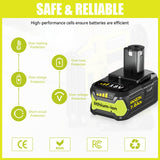 VANON Replacement for Ryobi 18V Battery 7.0Ah Lithium ion 18 Volt Batteries Replacement for Ryobi One 18V Cordless Tools P108 P107 P105 P104 P103 2Pack VANON