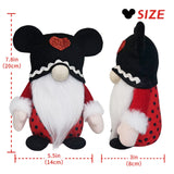 Valentine Mouse Gnomes Plush, Scandinavian Tomte Elf Doll Mouse Gnomes Plush Decor,Valentine Gnomes Plush Decor, Valentines Gift, Farmhouse Home Decoration,Gnome Gifts Idea KnomeKo