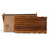 Cortesi Home FloorKNKT Interlocking Teak Wood Floor Patio Deck Tiles in (Set of 6) 12x24 inch Cortesi Home