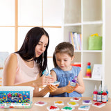 Kiditos Magic Water Elf Toy Kit, Aqua Fairy Water Gel Kit with 20 Magic Gels, 10 Sea Creature Molds. Christmas Gifts, Birthday Gifts, Party Favors, Arts & Crafts DIY STEM for Kids(20 Colors) Kiditos