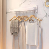 ZdwCyl Clothes Drying Rack,Laundry Space Saver Wall Mounted,Retractable,Collapsible(Tri-Fold), White Color Rack Clothing ZdwCyl