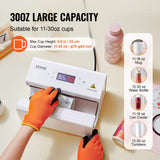 VEVOR Auto Tumbler Heat Press Machine, Mug Heat Press with Temp and Time Setting, Even Heating for 11-30oz Sublimation Tumblers, Mug, Cups (White) VEVOR