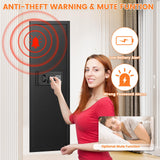 47.3" Tall Fireproof Wall Safes Between the Studs 16" Centers, Large Hidden Flush Wall Safe with 4 Removable Shelf & 6 Key Hooks, 48LB Heavy Duty Gun Safes for Home Rifle and Pistols, Money, Jewelry Nebakne