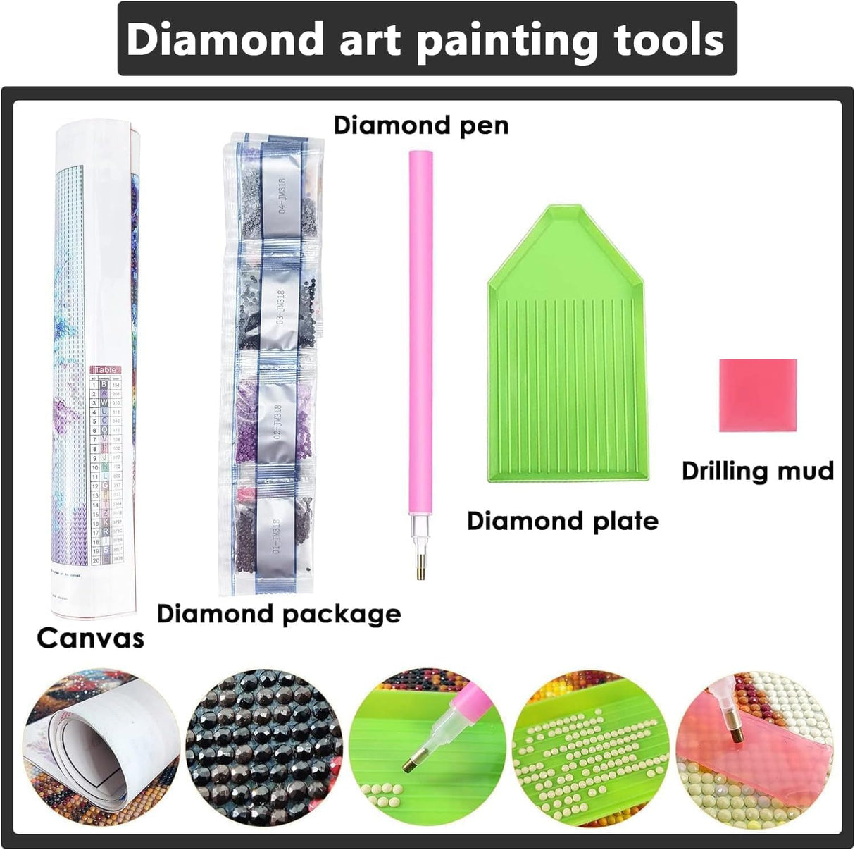 5D Diamond Painting Kits for Adults Beginners, Moonlight Waterfall Diamond Art Kits for Adults, DIY Full Drill Round Moon Landscape Diamond Dots, Home Wall Decor 12x16 Inch Accompany Wind