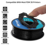 GIANTARM TPU Filament 1.75mm Flexible Soft 3D Printer Consumables Black,95A 1kg Spool (2.2 lbs.), Dimensional Accuracy +/- 0.05 mm GIANTARM