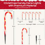 Christmas Candy Cane Lights 12Pcs Christmas Pathway Lights with 72 Count Incandescent Clear Lights, Connectable 12 Inch Pathway Makers Lights for Indoor Outdoor Walkway Patio Yard Lawn Decorations KiflyTooin